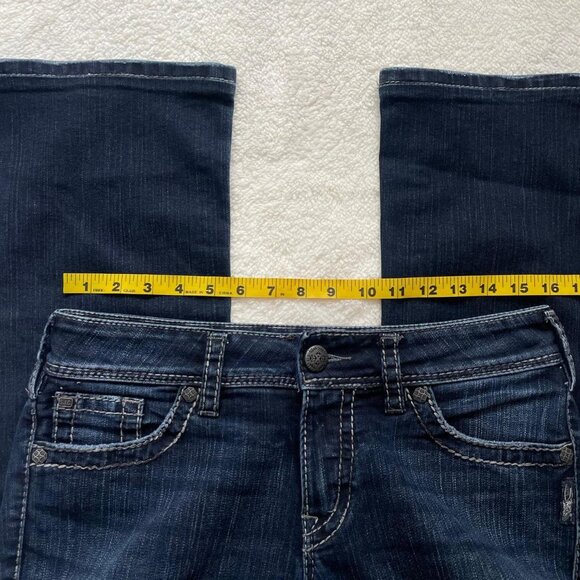 Suki Surplus Silver Dark Wash Jeans Size 29 - Picture 6 of 8